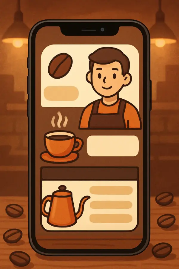 一頁式咖啡師介紹頁